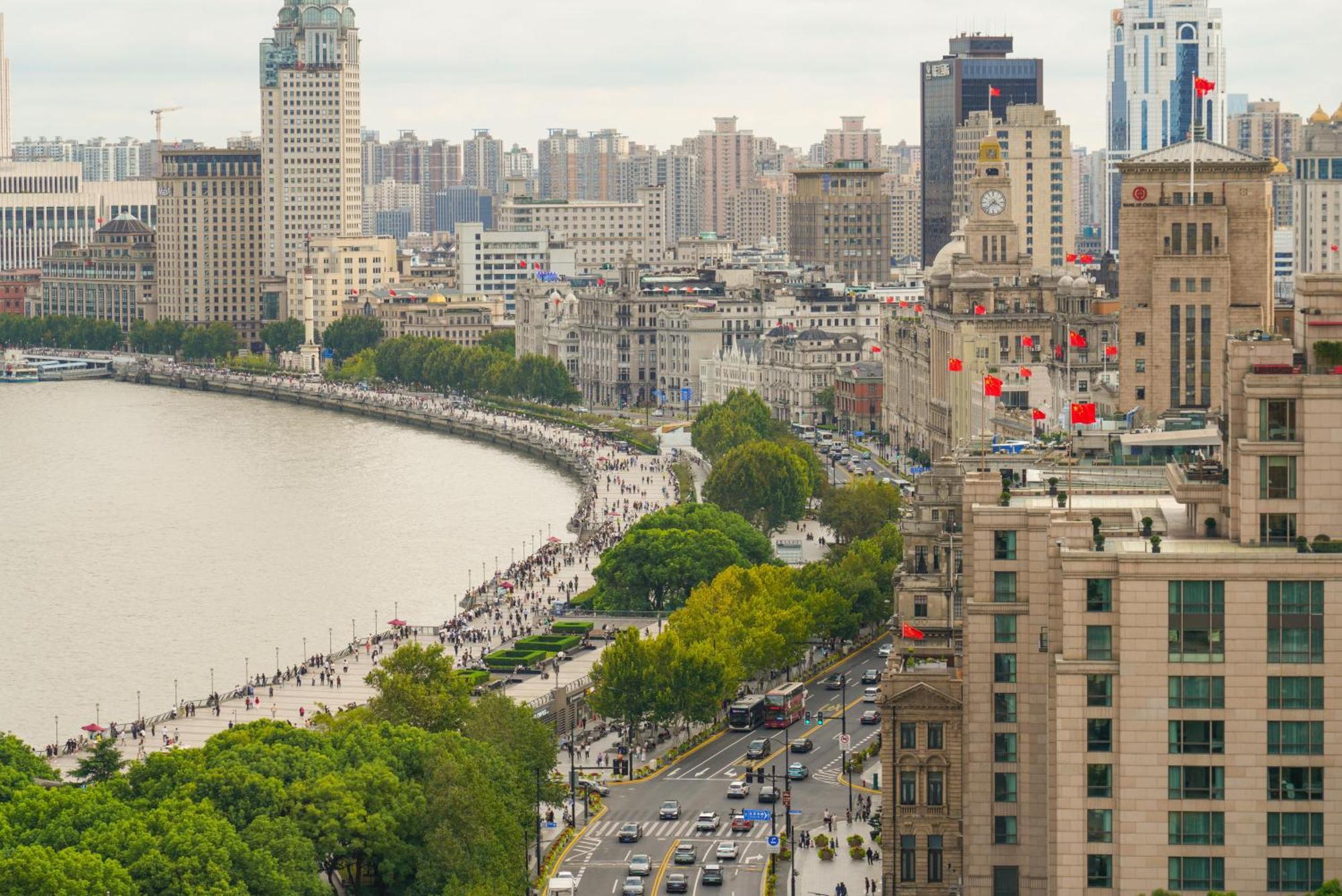 Broadway Mansions Hotel - On The Bund Shanghai Exterior foto